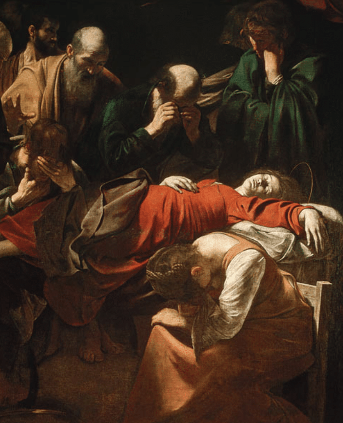 La Morte della Vergine di Caravaggio Caravaggio 70x85