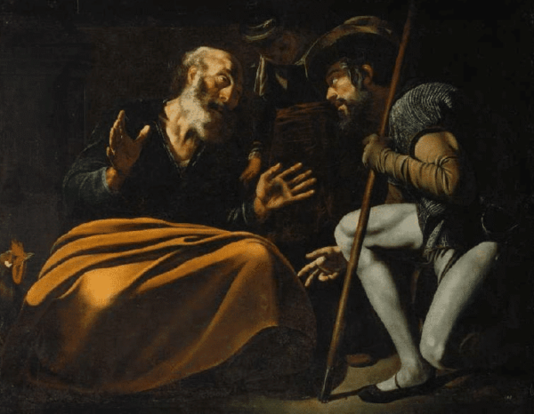 Pierre renie Jésus – Caravaggio Caravaggio 85x75