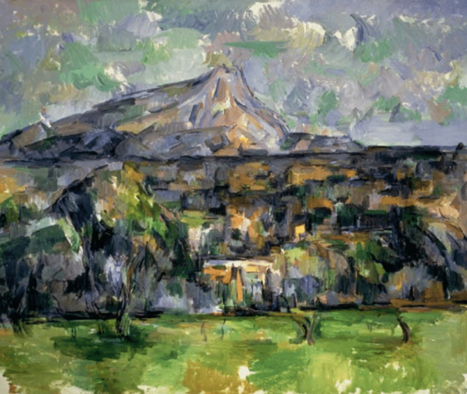 La Montagna Sainte-Victoire – Paul Cézanne "Mont Sainte-Victoire" di Paul Cézanne 85x75