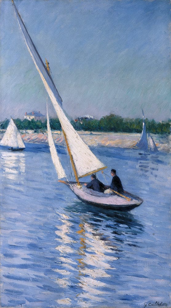 Vele sulla Senna ad Argenteuil, 1893 – Caillebotte Gustave Caillebotte 70x120