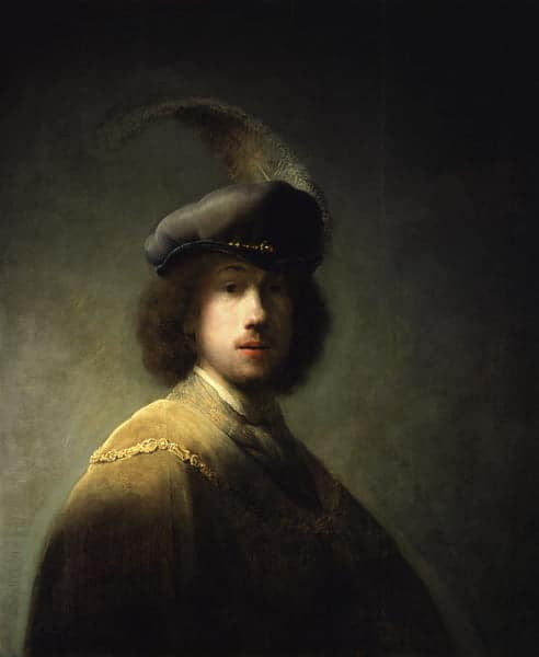 Autoritratto, all’età di 23 anni – Rembrandt van Rijn Rembrandt van Rijn 70x85