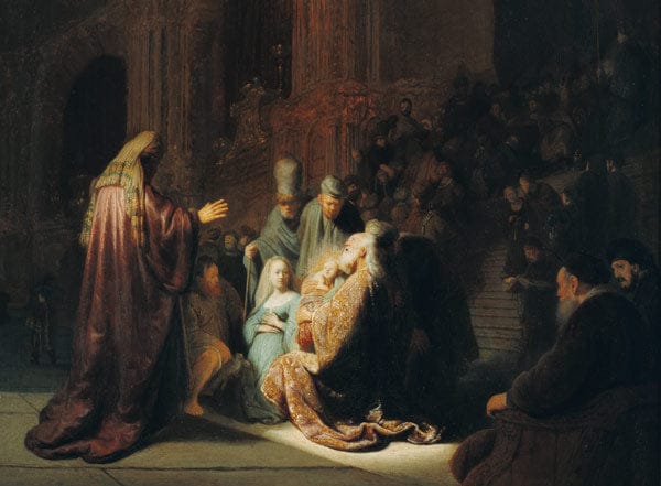 Simeone nel Tempio – Rembrandt van Rijn Rembrandt van Rijn 105x70