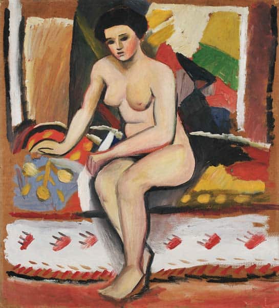 Donna nuda seduta – August Macke August Macke 70x70