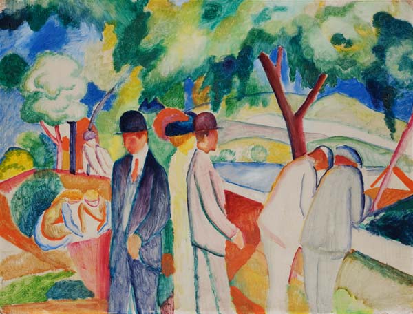 Passeggino (Grande passeggiata luminosa) – August Macke August Macke 85x75