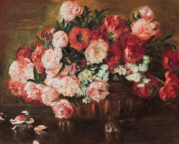 Natura morta con peonia – Pierre-Auguste Renoir Pierre-Auguste Renoir 85x75