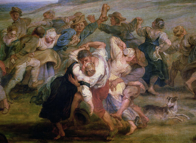 La Kermesse, dettaglio di contadini che danzano – Peter Paul Rubens Peter Paul Rubens 105x70