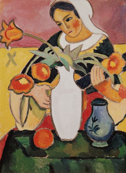 Il suonatore di liuto – August Macke August Macke 70x105