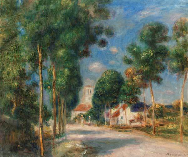 La strada di Essoyes – Pierre-Auguste Renoir Pierre-Auguste Renoir 85x75