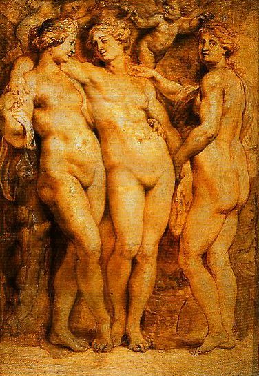 Le Tre Grazie di Peter Paul Rubens Peter Paul Rubens 70x105