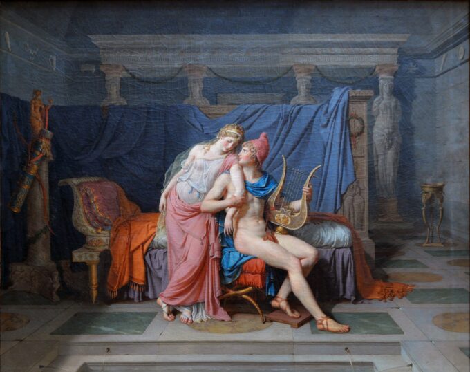 Le amori di Parigi e di Hélène – Jacques-Louis David Jacques-Louis David 105x70