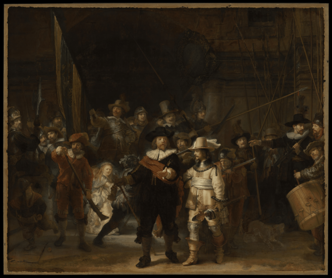 La Guardia Notturna (La Compagnia di Frans Banning Cocq e Willem van Ruytenburch) – Rembrandt van Rijn Rembrandt van Rijn 85x75