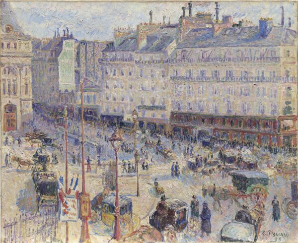 Piazza del Havre, Parigi – Camille Pissarro Camille Pissarro 85x75