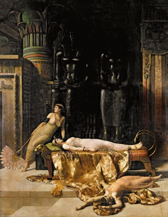 La morte di Cleopatra di John Collier John Collier 70x85