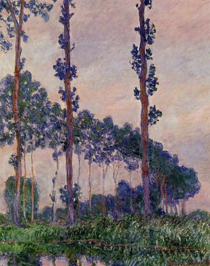 I Tre Alberi, tempo grigio – Claude Monet Claude Monet 70x85