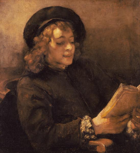 Titus van Rijn, il figlio dell’artista, che legge – Rembrandt van Rijn Rembrandt van Rijn 70x70