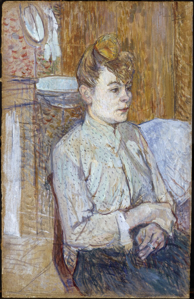 Donna con una sigaretta – Toulouse Lautrec Henri de Toulouse-Lautrec 70x105