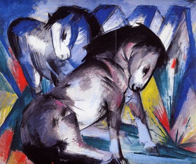 Due cavalli di Franz Marc Franz Marc 85x75