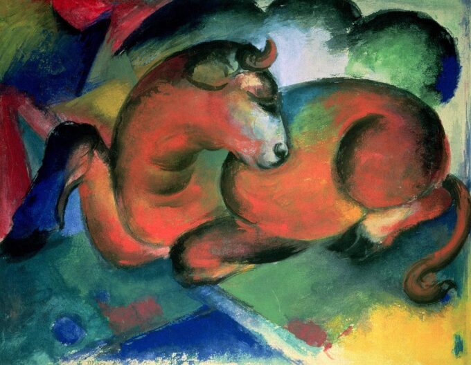 Il toro rosso – Franz Marc Franz Marc 85x75