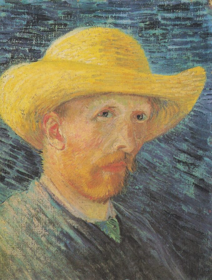 Autoritratto con cappello di paglia – Van Gogh Gli autoritratti di Vincent van Gogh 70x85