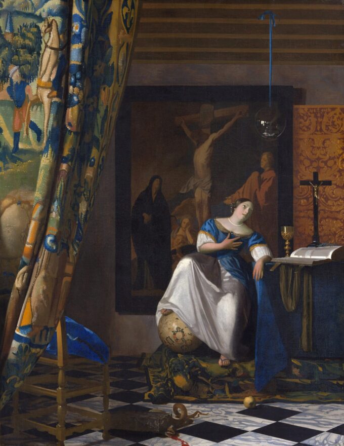 L’Allegoria della Fede – Johannes Vermeer Jan Vermeer 70x85