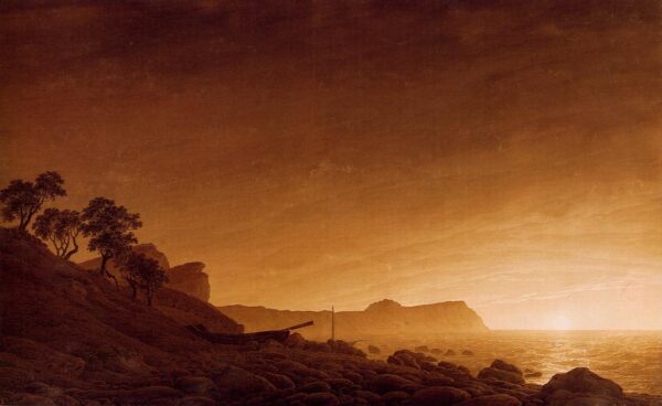 Vista su Arcona all’apparire della luna – Caspar David Friedrich Caspar David Friedrich 105x70