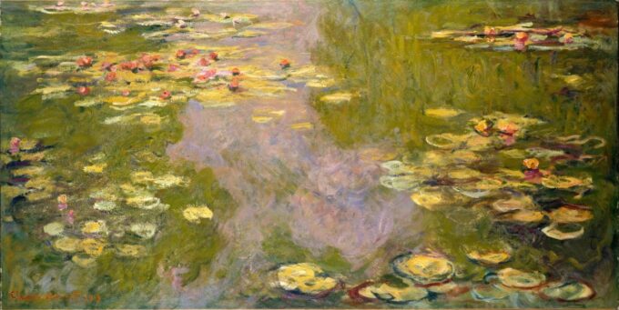 Ninfee, 1919 – Claude Monet "Les Nymphéas" di Claude Monet 140x70