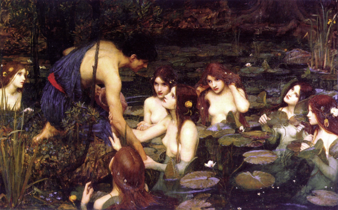 Hylas e le Ninfe – John William Waterhouse John William Waterhouse 105x70