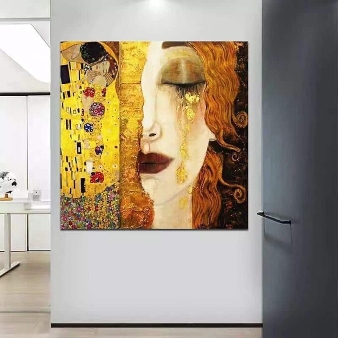 Le lacrime d’oro – Gustav Klimt (personalizzato) Gustav Klimt 70x70 2