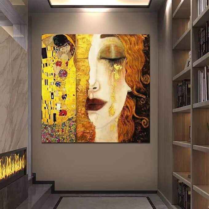 Le lacrime d’oro – Gustav Klimt (personalizzato) Gustav Klimt 70x70 3