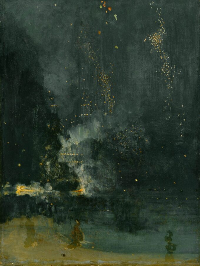 Notturno in nero e oro – La razzo che cade – James Abbott McNeill Whistler James Abbott McNeill Whistler 70x85