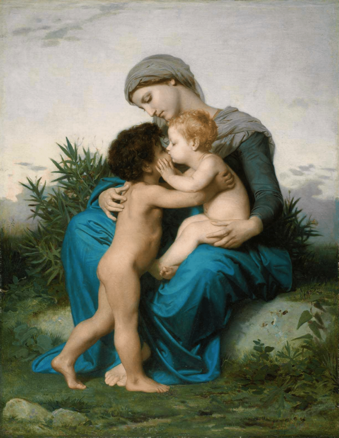 L’amore fraterno – William Bouguereau William Bouguereau 70x85