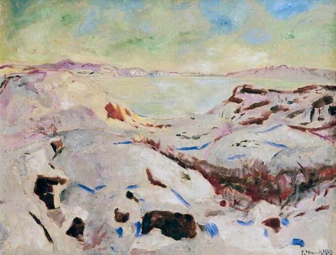 L’inverno a Kragerö – Edvard Munch Edvard Munch 85x75