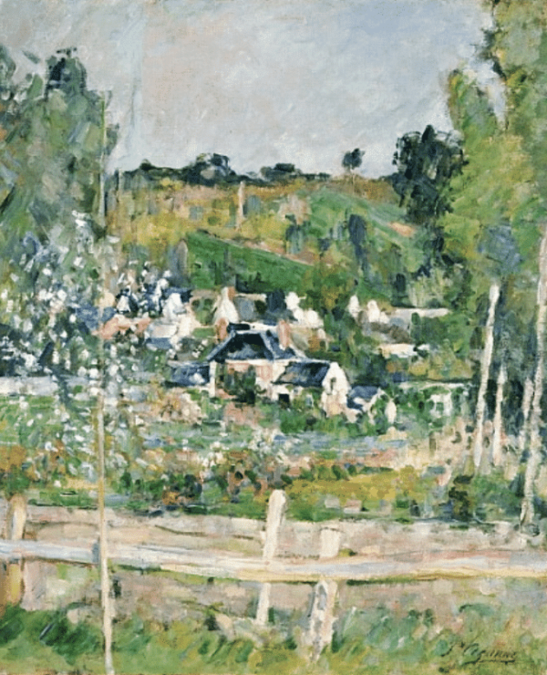 Vista di Auvers-sur-Oise, la recinzione, verso il 1873 – Paul Cézanne Paul Cézanne 70x85