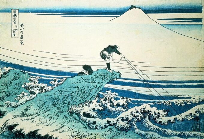 Hokusai Pescatore – Katsushika Hokusai Katsushika Hokusai 105x70