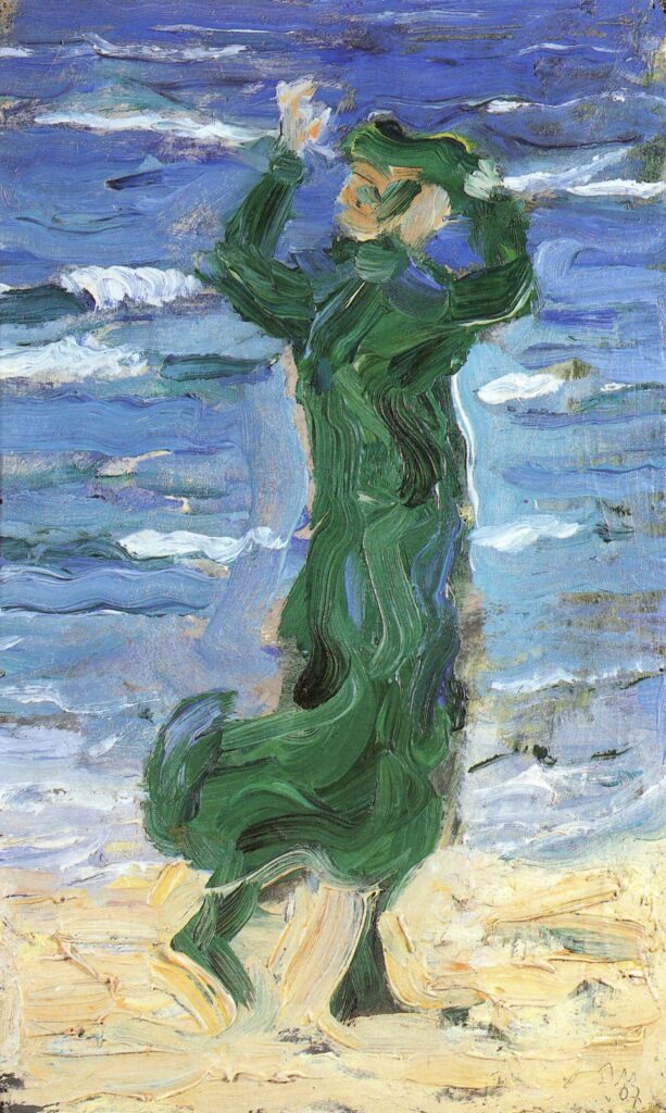 Donna nel vento al mare – Franz Marc Franz Marc 70x120