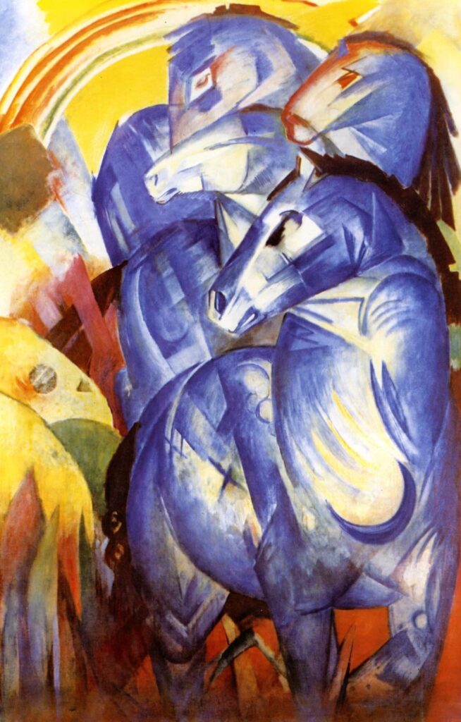 La Torre dei cavalli blu – Franz Marc Franz Marc 70x105