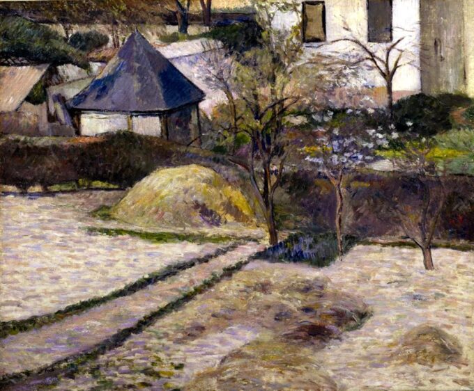 Giardini in primavera a Rouen – Paul Gauguin Paul Gauguin 85x75