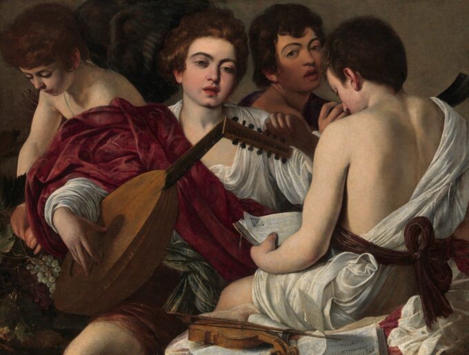 Ragazzi che fanno musica – Caravaggio Caravaggio 85x75