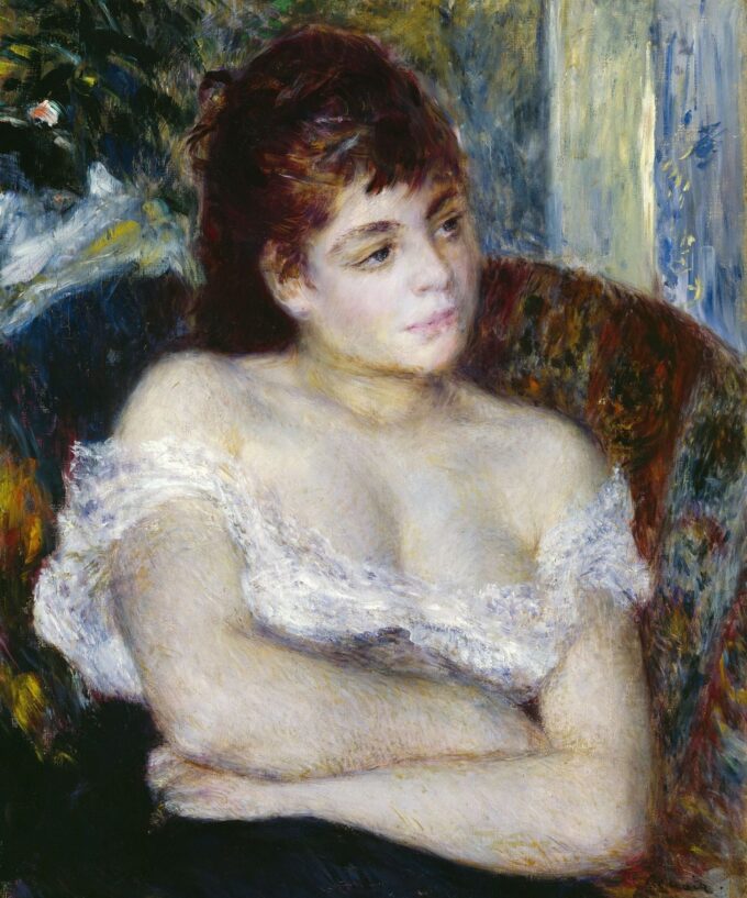 Donna in una poltrona – Pierre-Auguste Renoir Pierre-Auguste Renoir 70x85