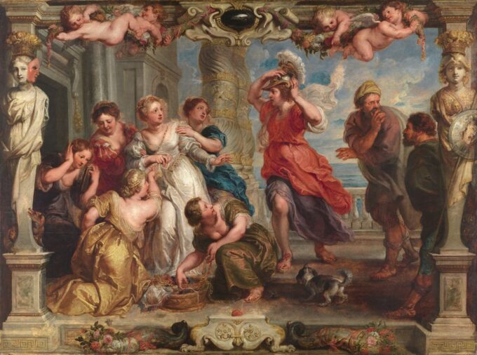 Achille scoperto da Ulisse tra le ragazze di Licomede – Peter Paul Rubens Peter Paul Rubens 85x75