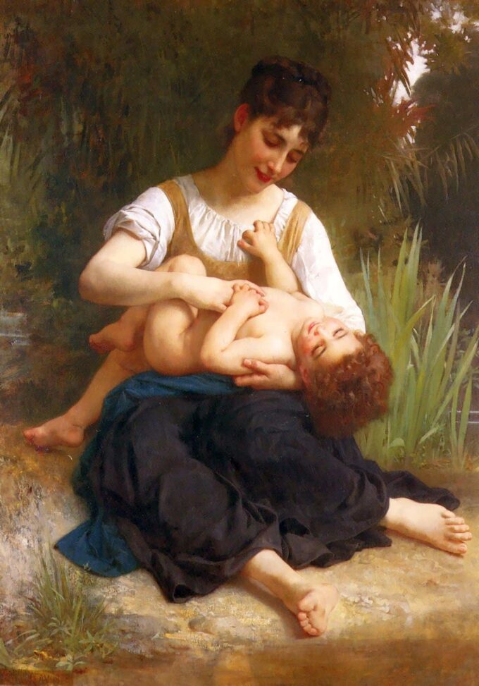 Adolphus Bambino e Adolescente – William Bouguereau William Bouguereau 70x105