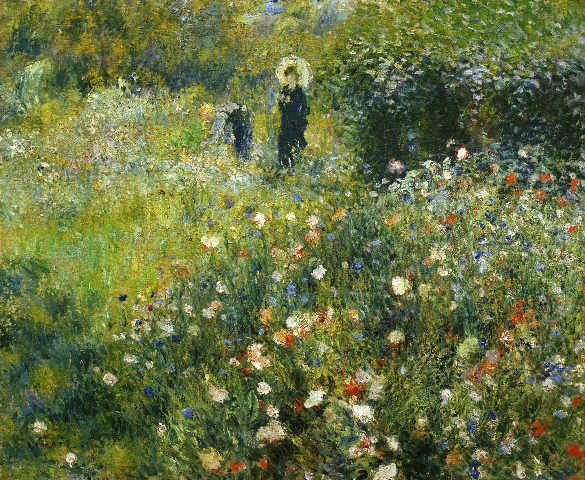 Donna con parasole in un giardino – Pierre-Auguste Renoir Pierre-Auguste Renoir 85x75