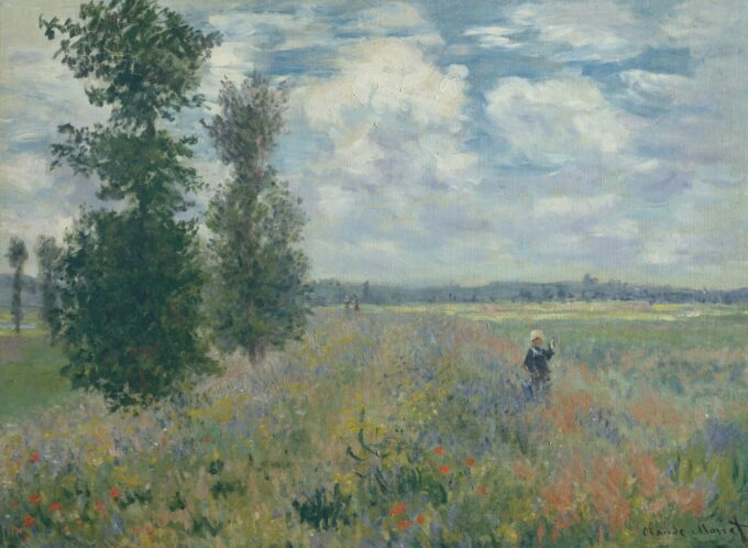 Campi di papaveri vicino ad Argenteuil 1875 – Claude Monet Claude Monet 105x70