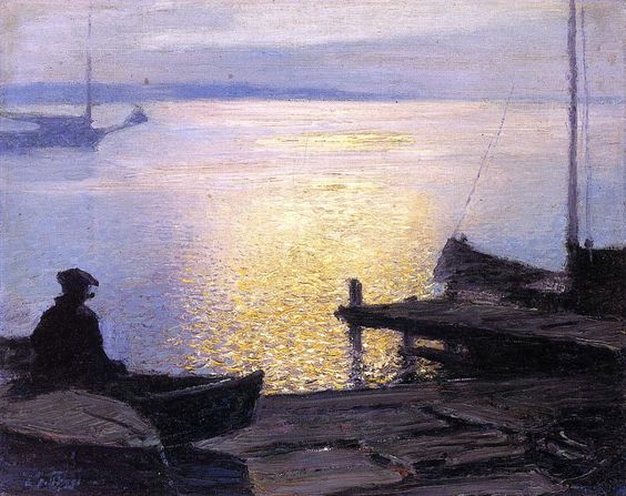 Lungo il Fiume Mistico – Edward Henry Potthast Edward Henry Potthast 85x75