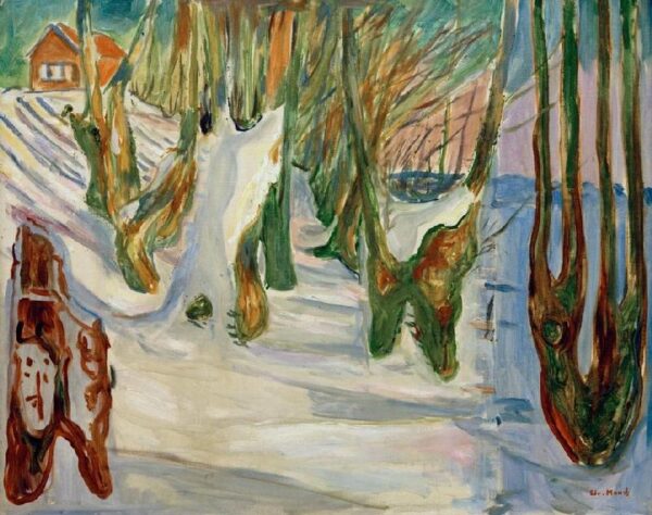 Vecchi alberi (Inverno, Ekely) – Edvard Munch Edvard Munch 85x75