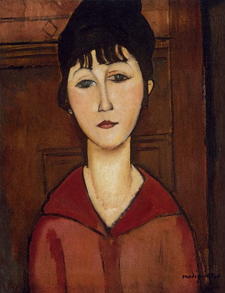 Viso di giovane ragazza – Amedeo Modigliani Amedeo Modigliani 70x85