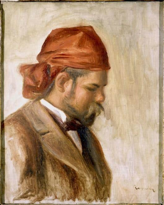 Ambroise Vollard in un bandana rosso – Pierre-Auguste Renoir Pierre-Auguste Renoir 70x85