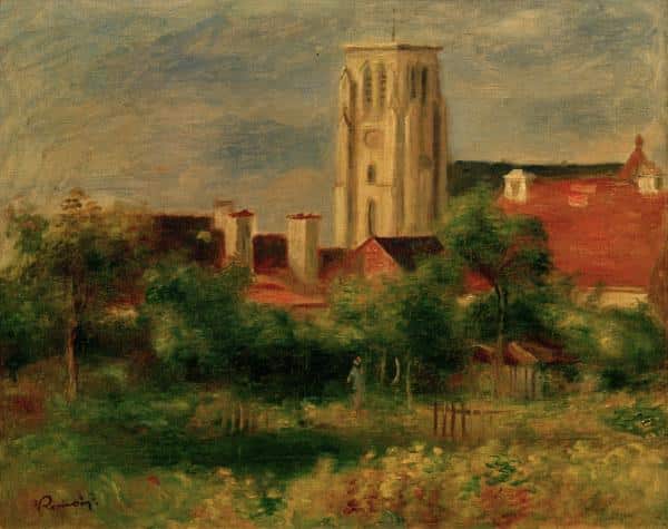 L’église di Essoyes – Pierre-Auguste Renoir Pierre-Auguste Renoir 85x75