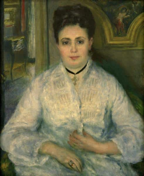 Madame Choquet in bianco – Pierre-Auguste Renoir Pierre-Auguste Renoir 70x85