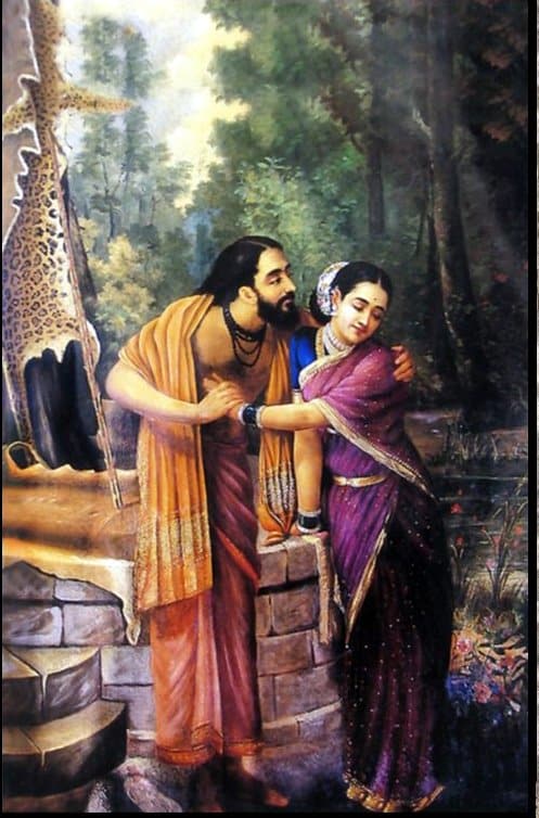 Arjuna e Subhadra – Ravi Varmâ 70x105